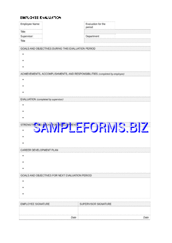 Employee Evaluation Form 3 dotx pdf free